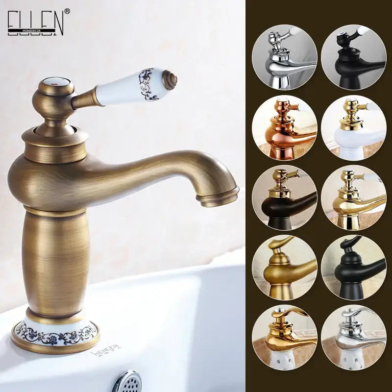 Bronze Ceramic Handle Faucet