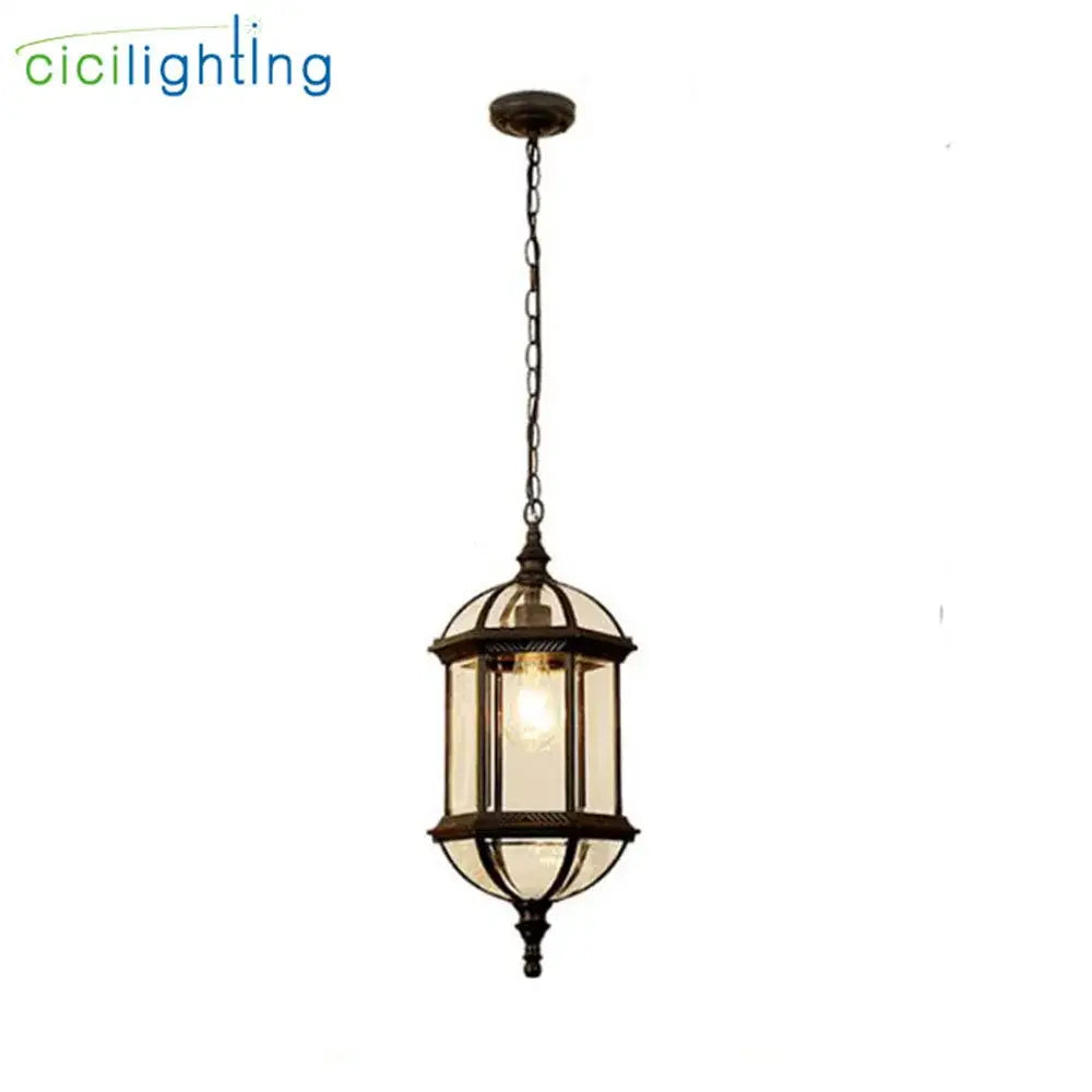 Bronze Outdoor Pendant Lantern
