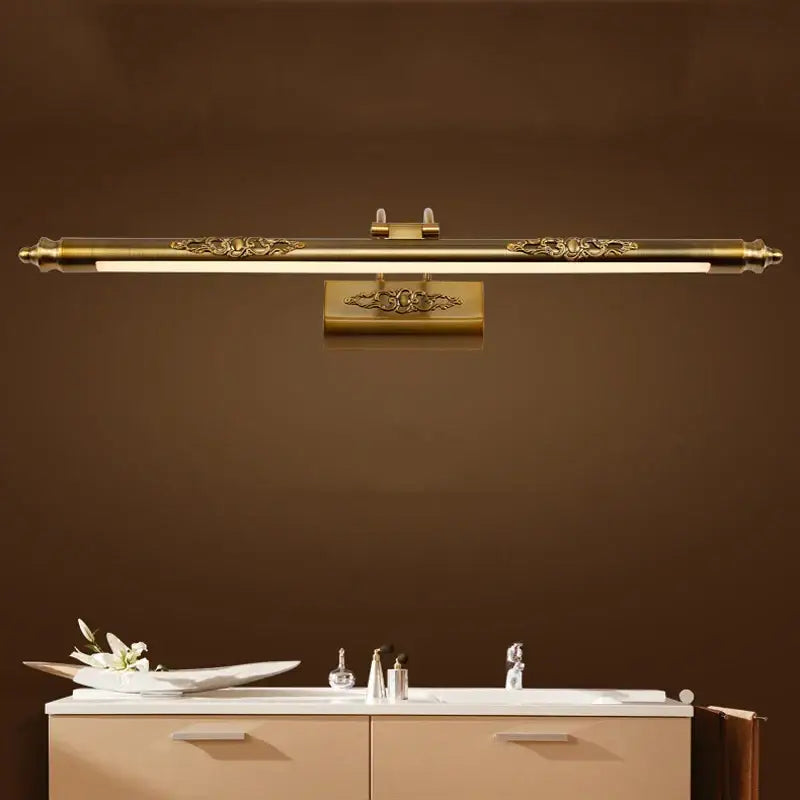 Bronze Floral LED Vanity