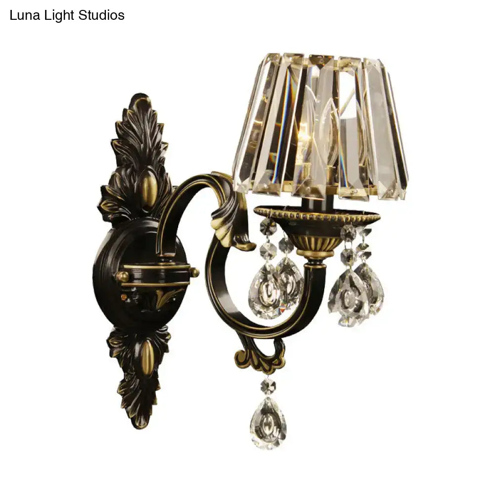 Bronze Crystal Living Room Wall Light