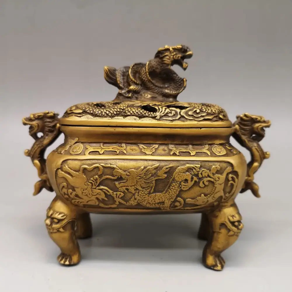 Bronze Dragon Incense Burner
