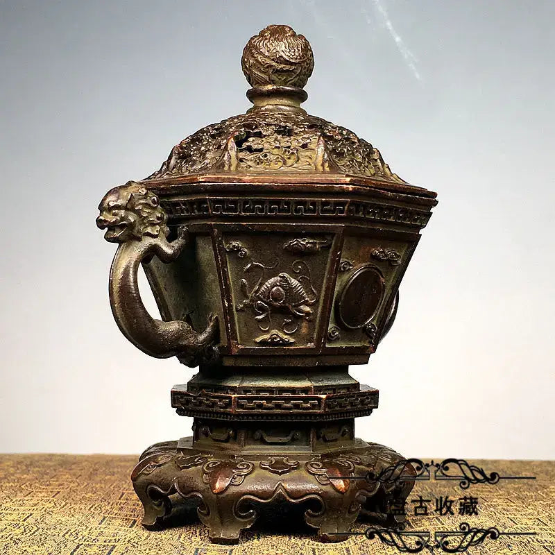 Bronze Dragon Burner Set