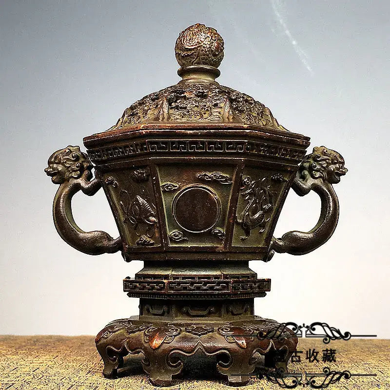Bronze Dragon Burner Set