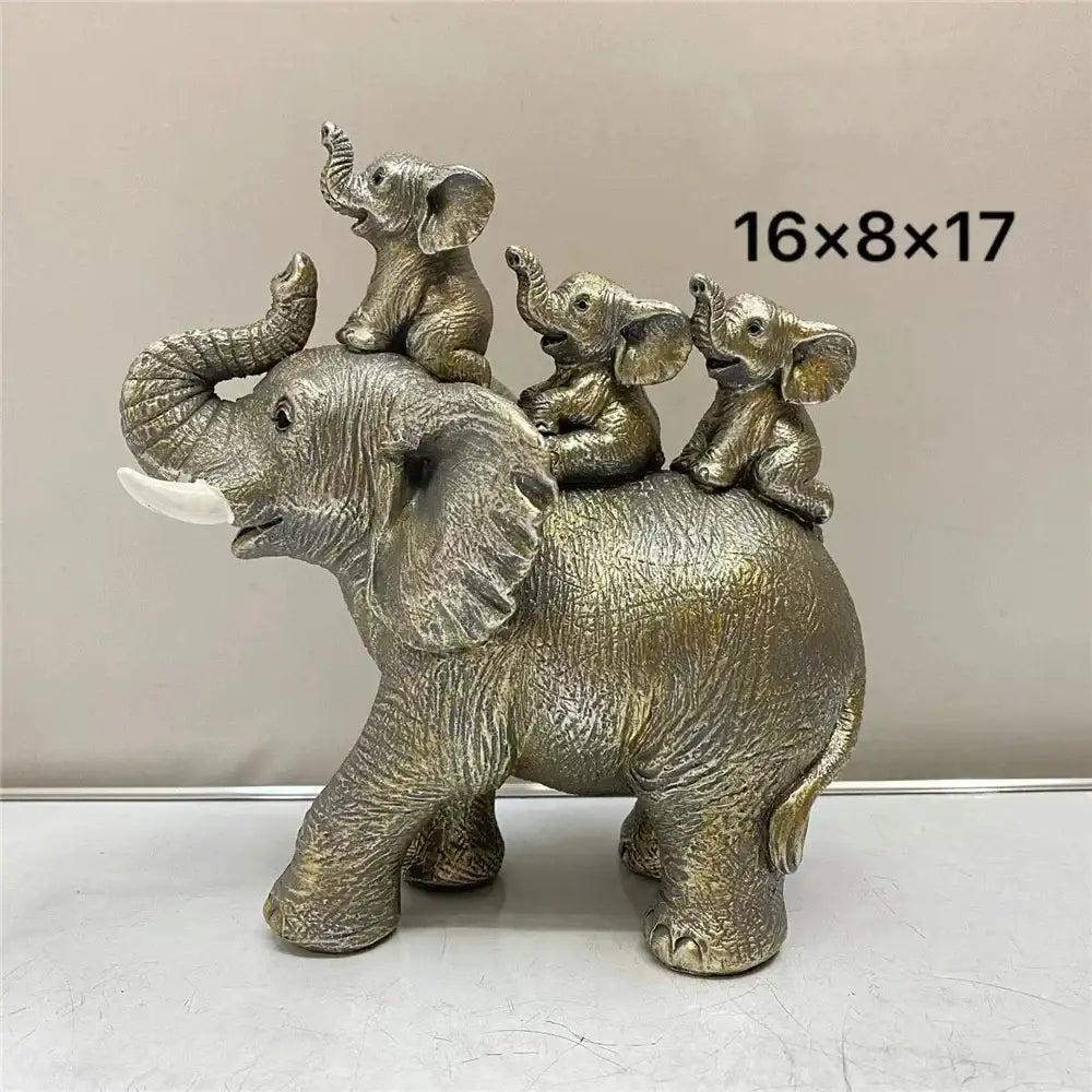 Bronze Elephant Figurine