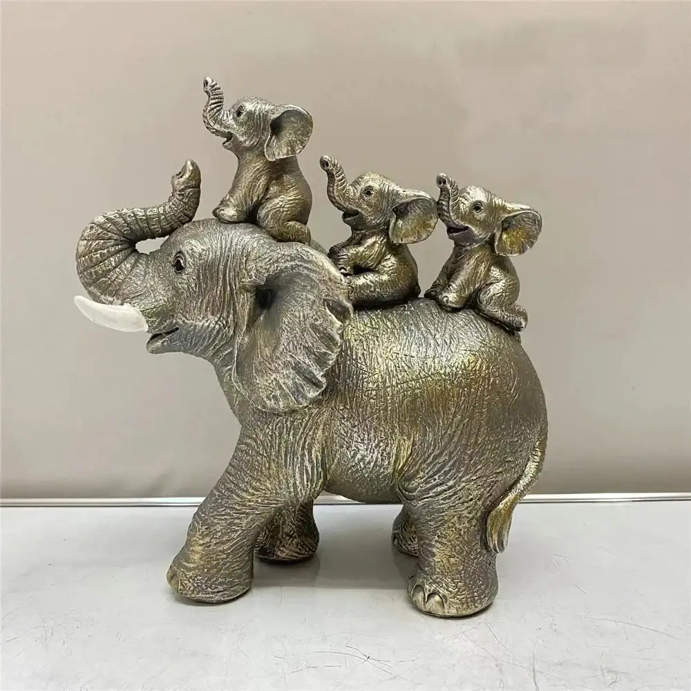 Bronze Elephant Figurine