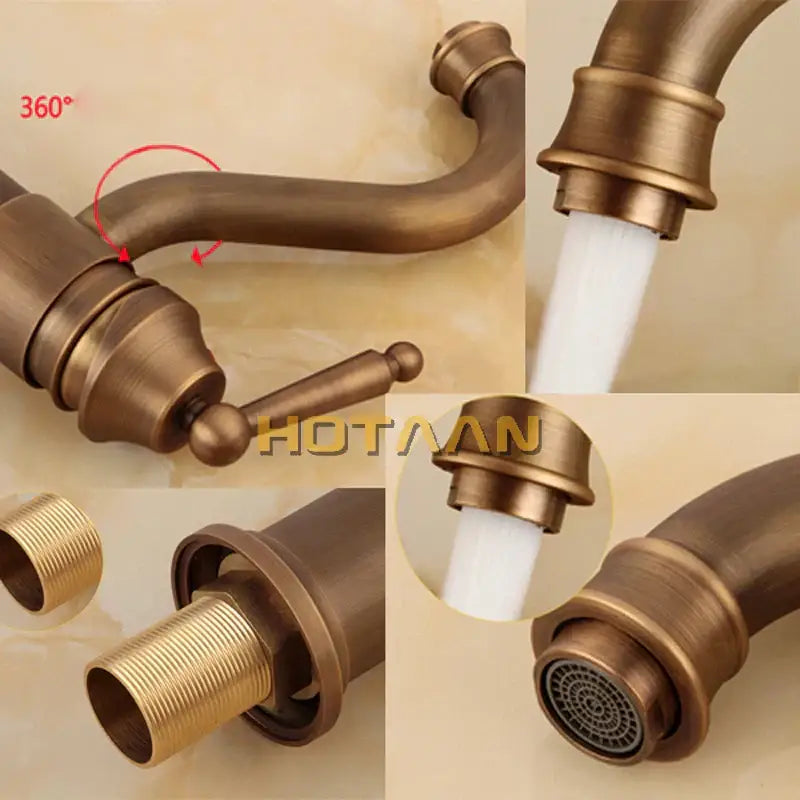 Bronze Swivel Bathroom Faucet