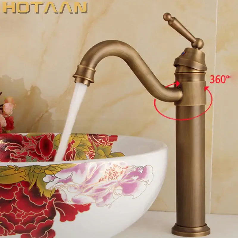 Bronze Swivel Bathroom Faucet