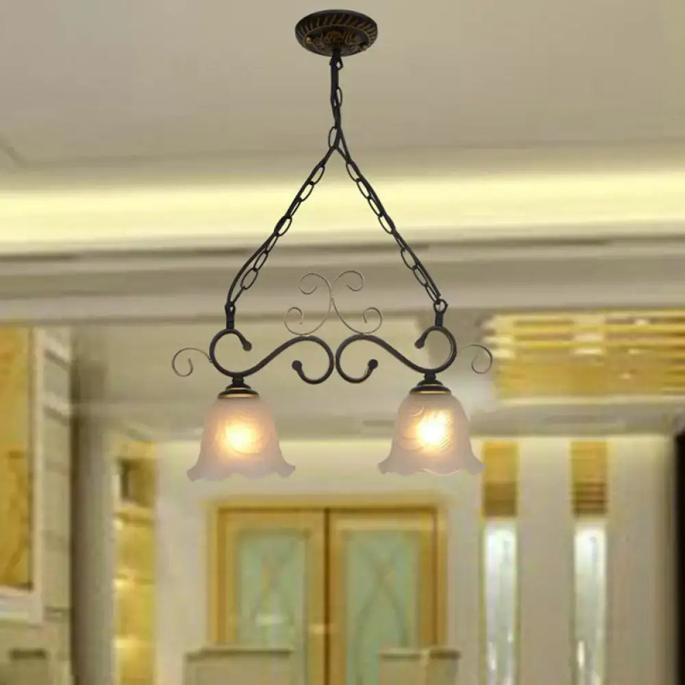 Bronze Frosted Glass Pendant
