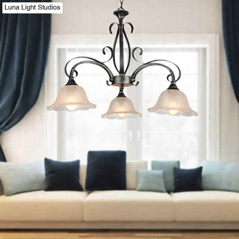 Bronze Glass Pendant Light