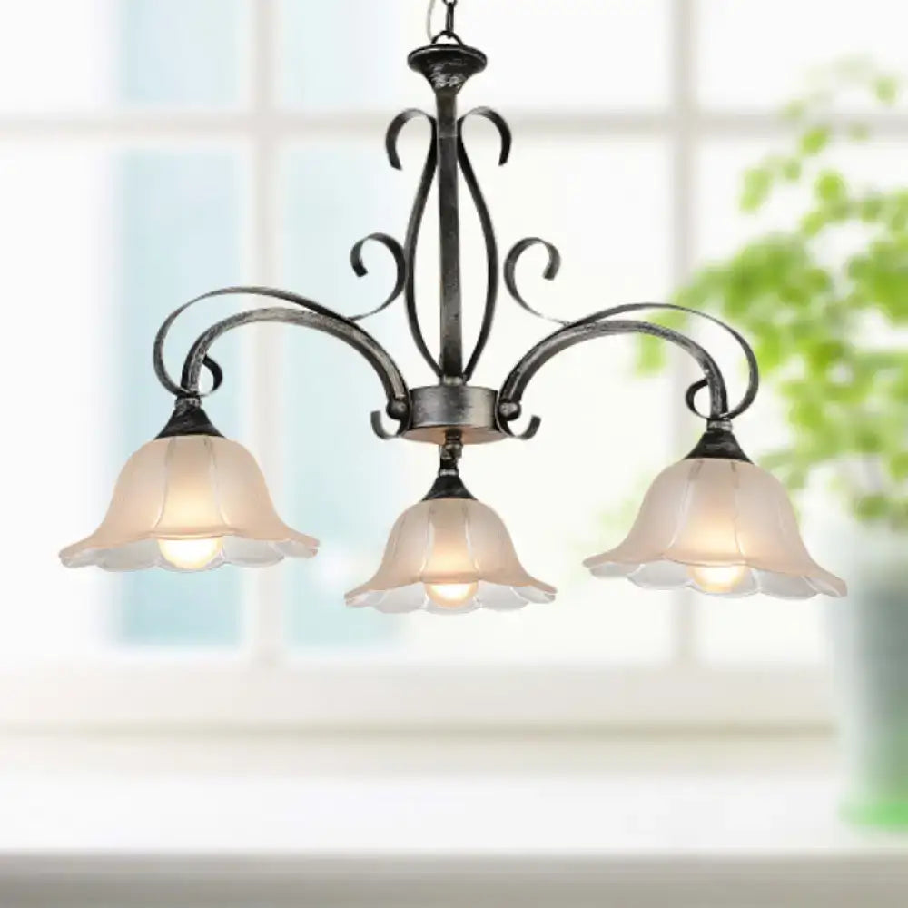 Bronze Glass Pendant Light
