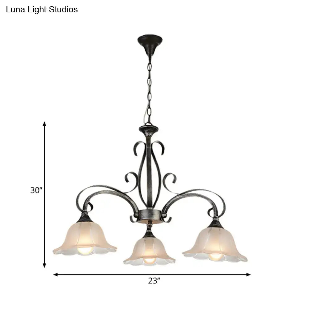 Bronze Glass Pendant Light