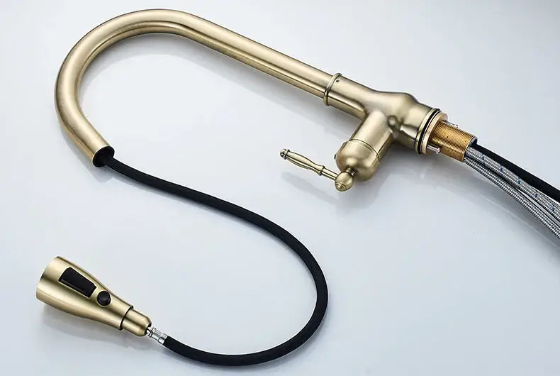 Bronze Pull-Down Kitchen Faucet