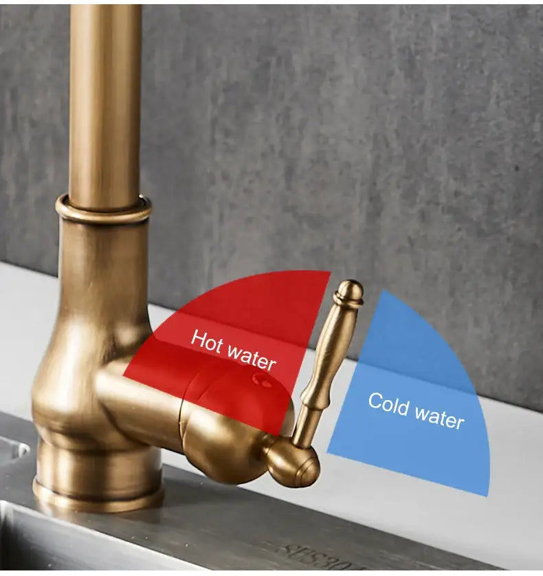 Bronze Pull-Down Kitchen Faucet