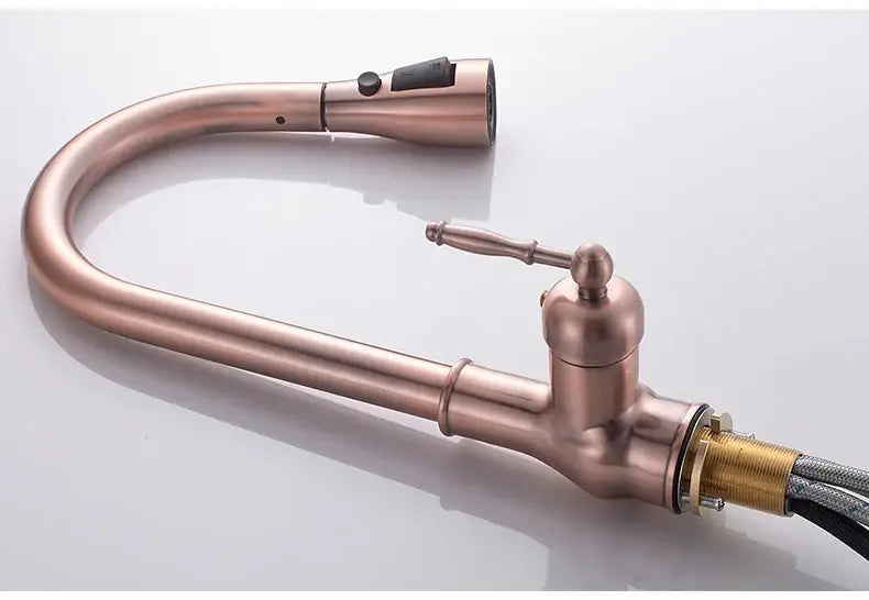 Bronze Pull-Down Kitchen Faucet