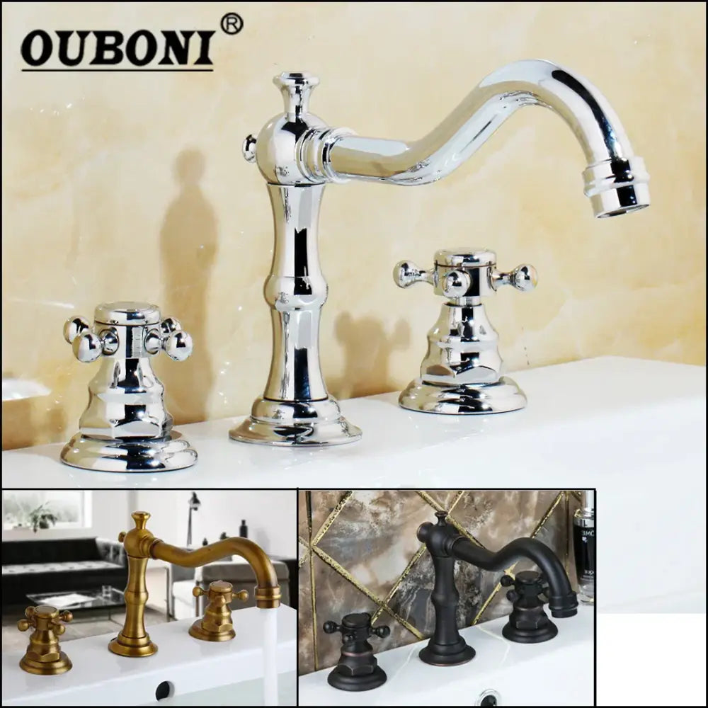 Chrome Antique Basin Faucet