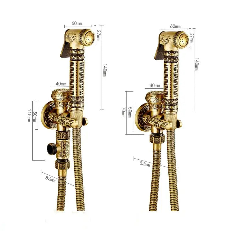 Antique Brass Bidet Shattaf