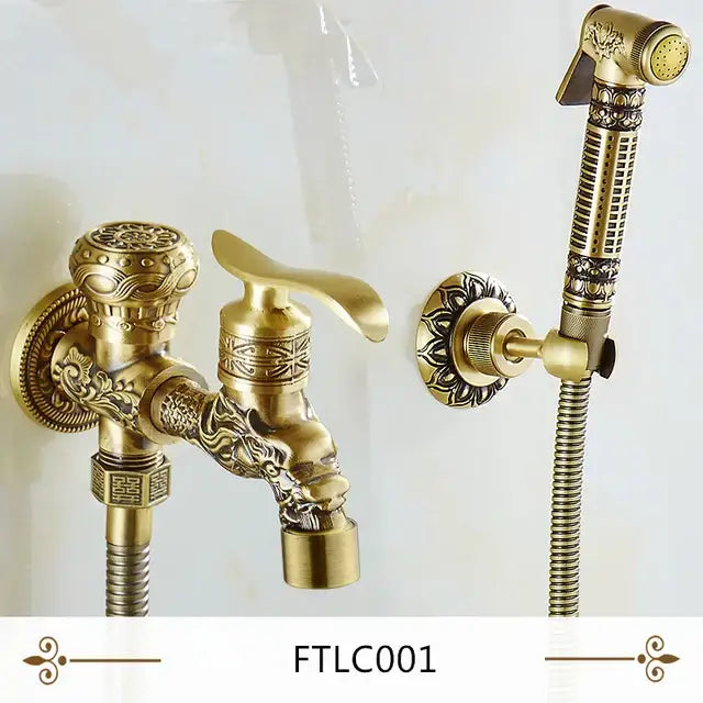 Antique Brass Bidet Shattaf