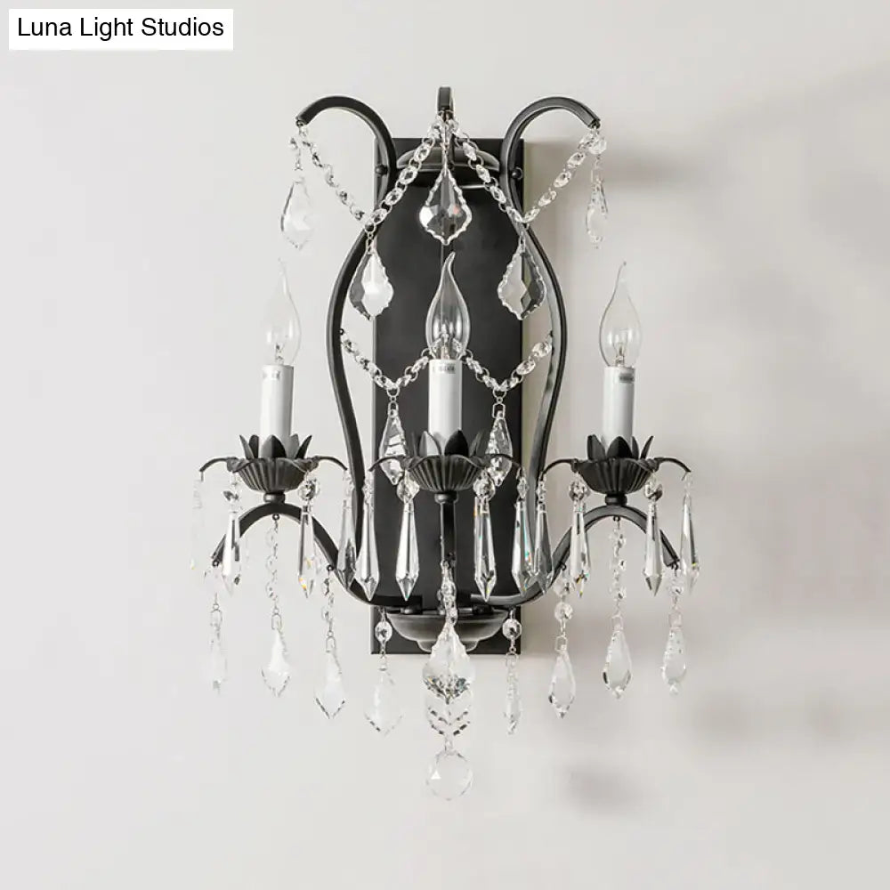 Gold Crystal Candelabra Light