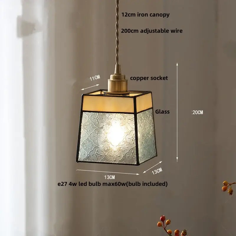Gold Petal Glass Light