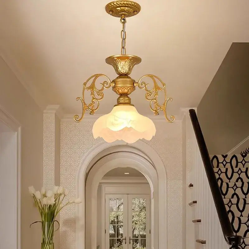 Black Gold Industrial Chandelier