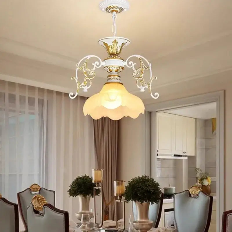 Black Gold Industrial Chandelier