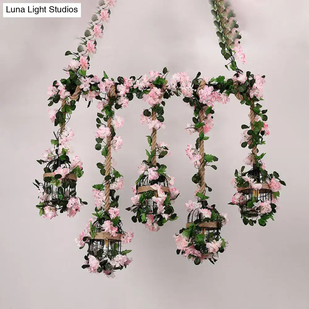 Pink Blossom Ceiling Light