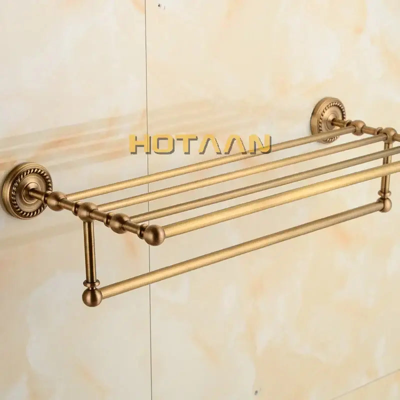 Antique Brass Towel Rack