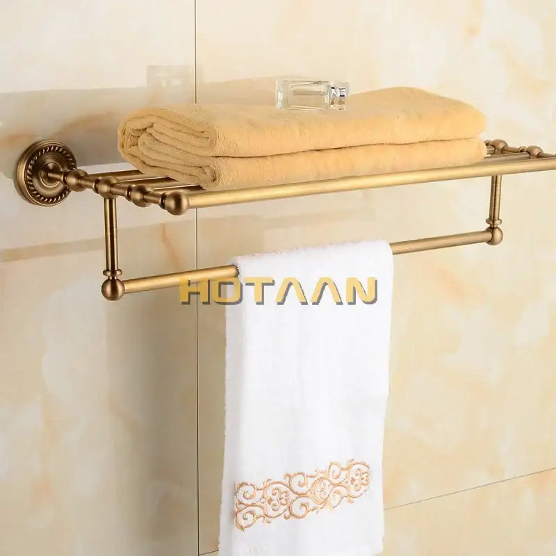 Antique Brass Towel Rack