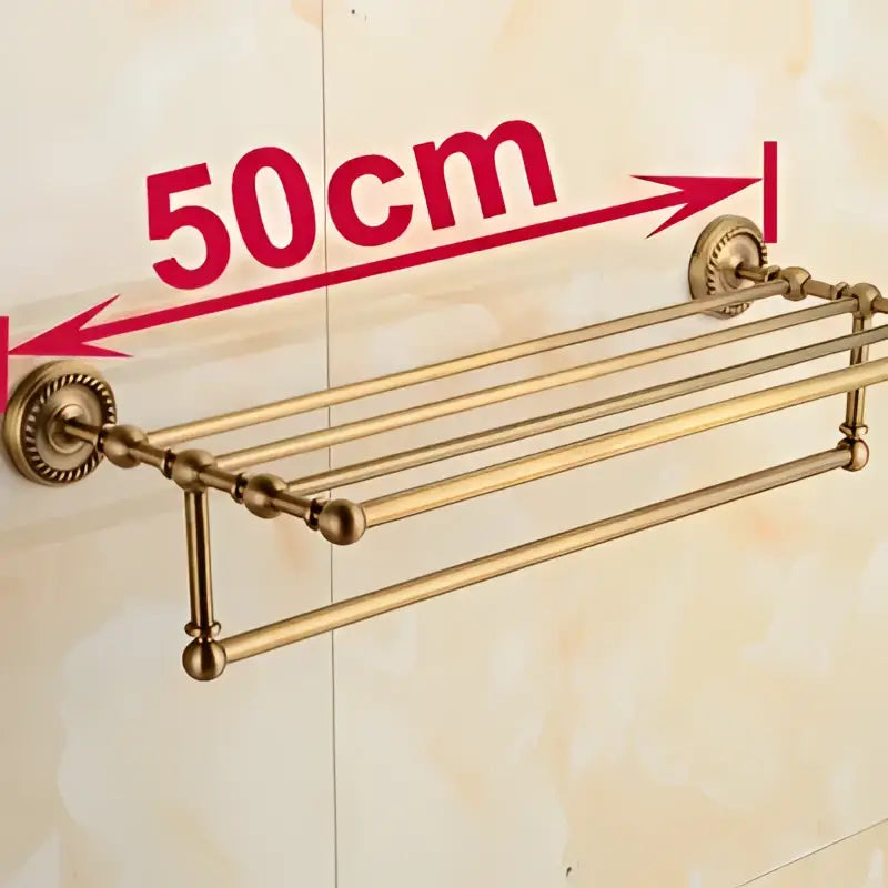 Antique Brass Towel Rack