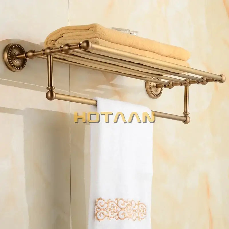 Antique Brass Towel Rack