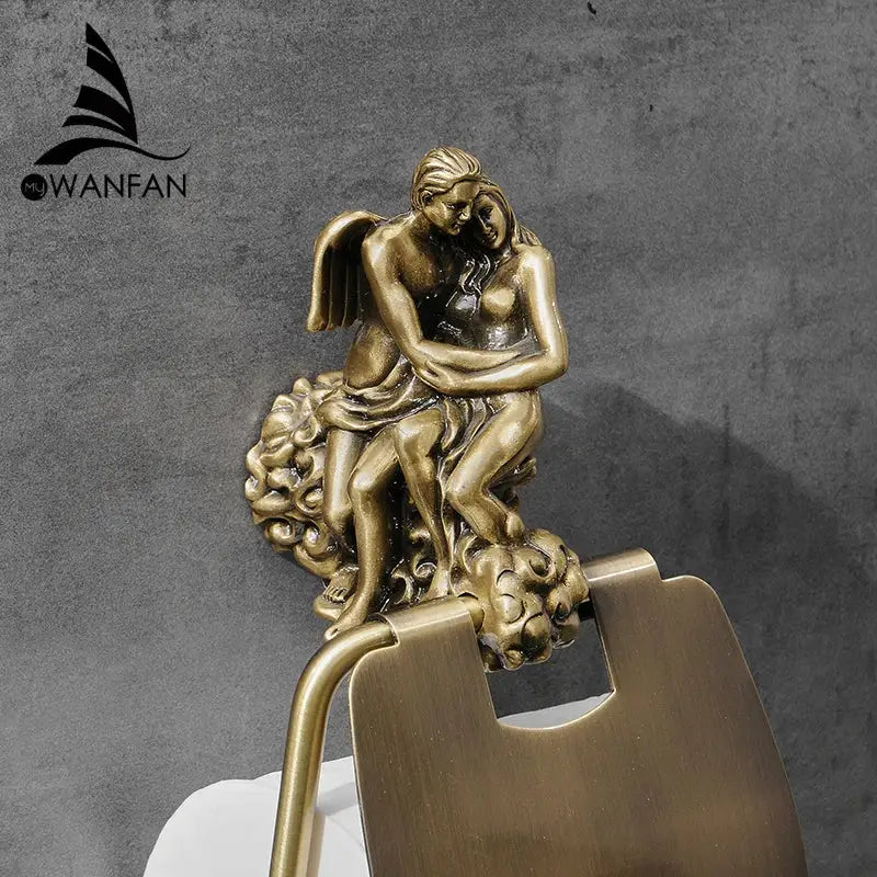 Bronze Sculpture Toilet Holder