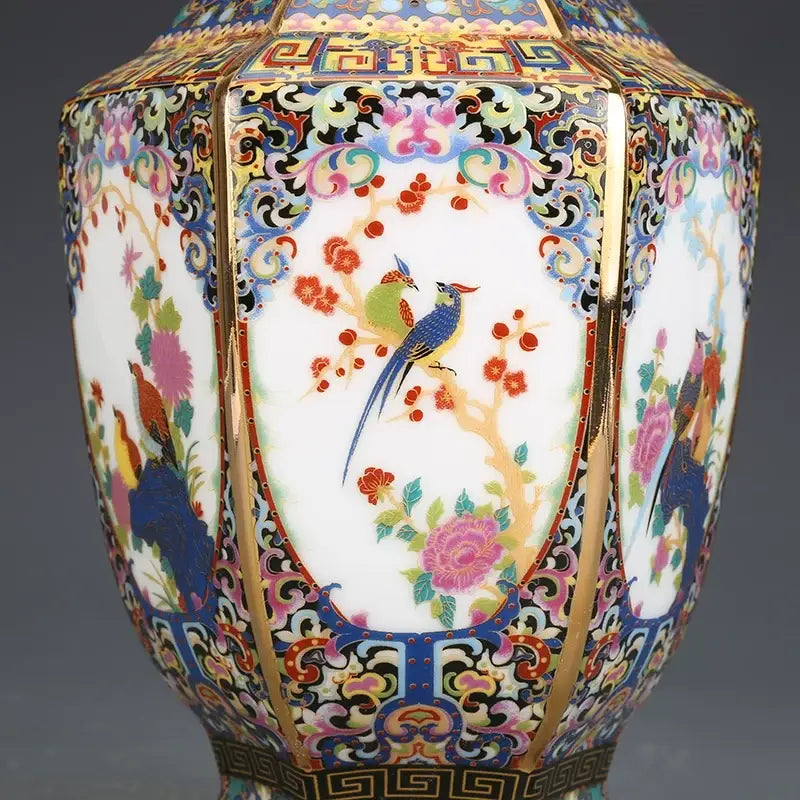 Porcelain Octagonal Vase