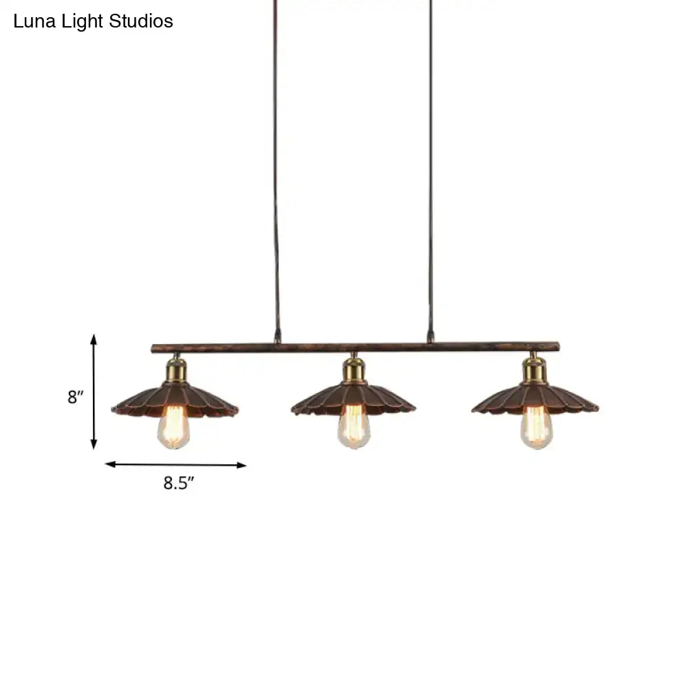 Rust Antique Pendant Light