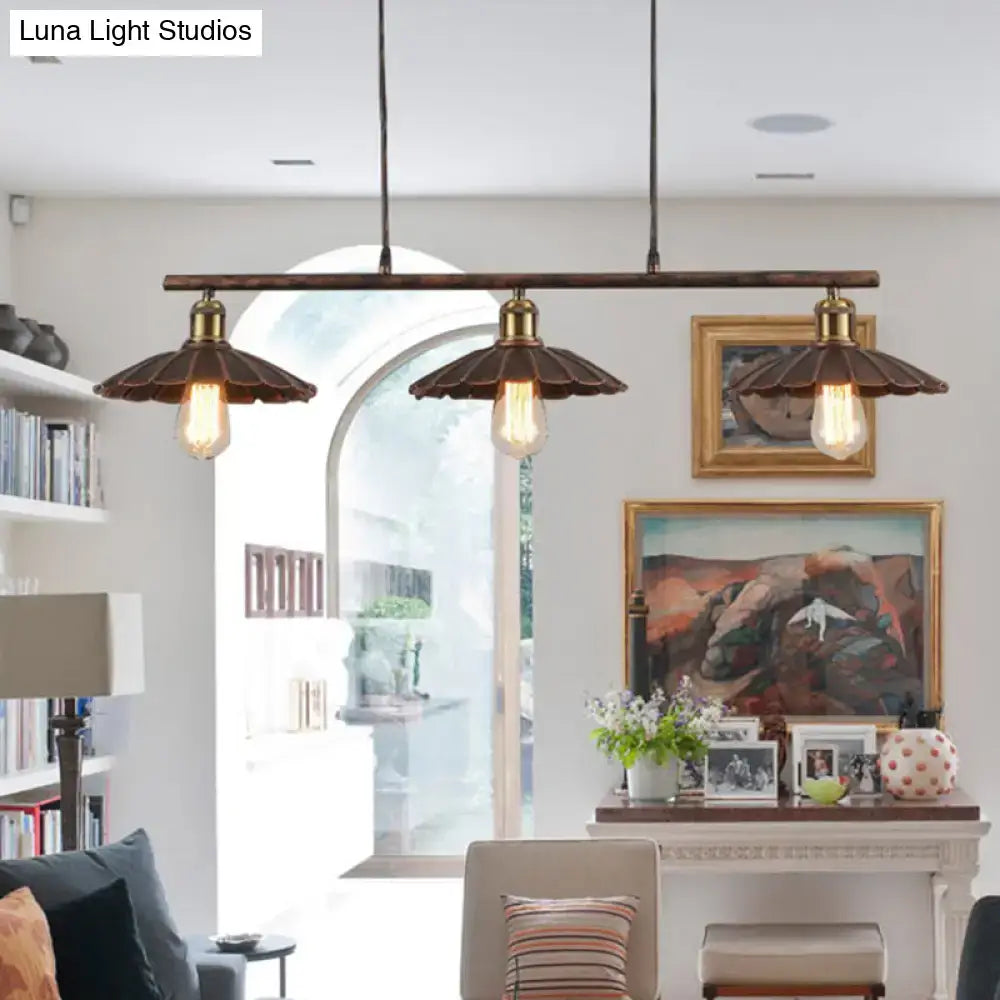 Rust Antique Pendant Light