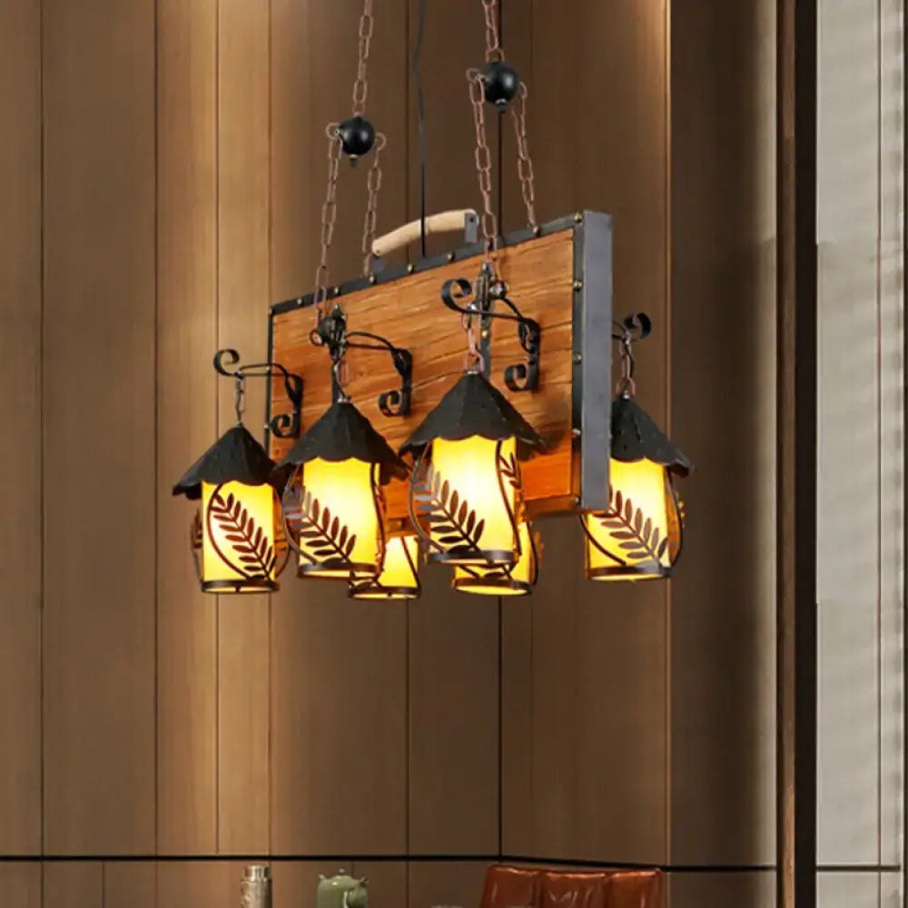 White Glass Chandelier