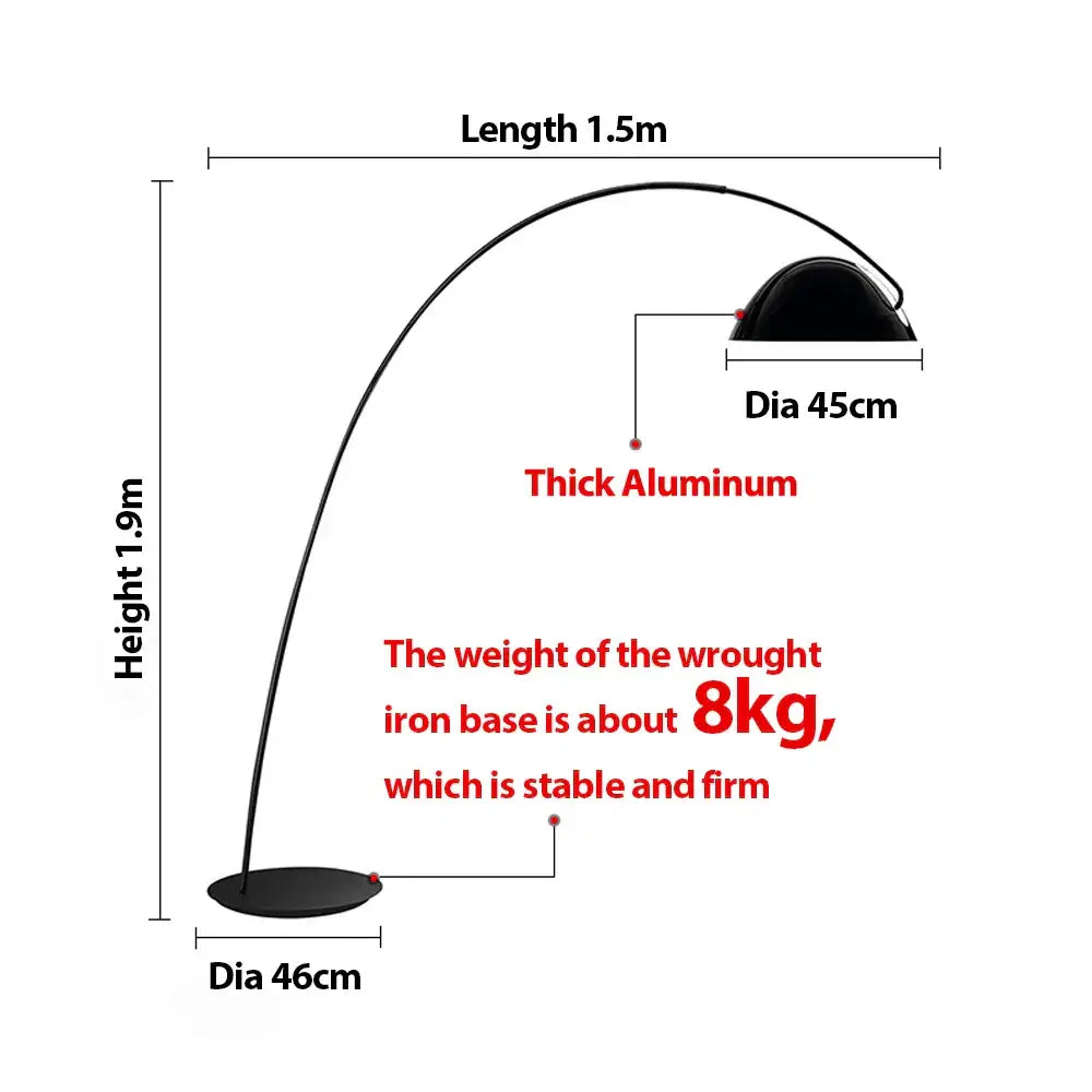Black Aluminum Floor Lamp