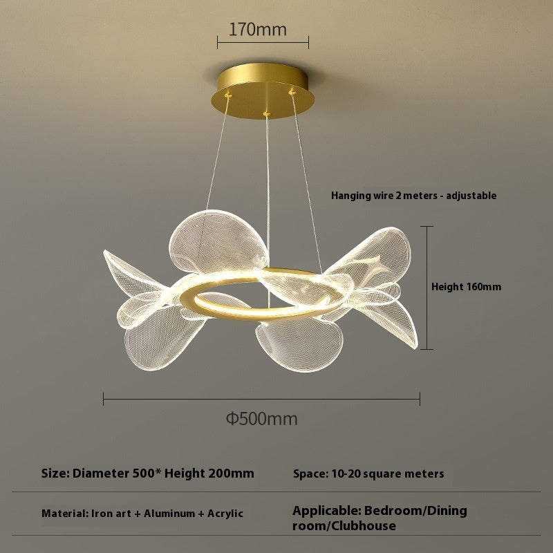 Italian Acrylic Chandelier