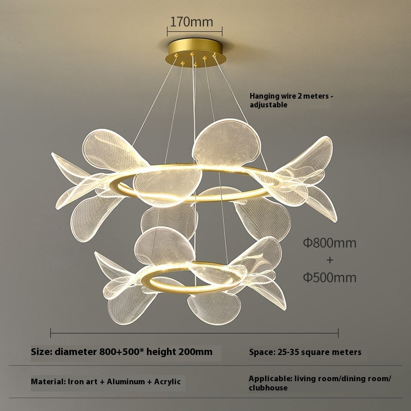 Italian Acrylic Chandelier