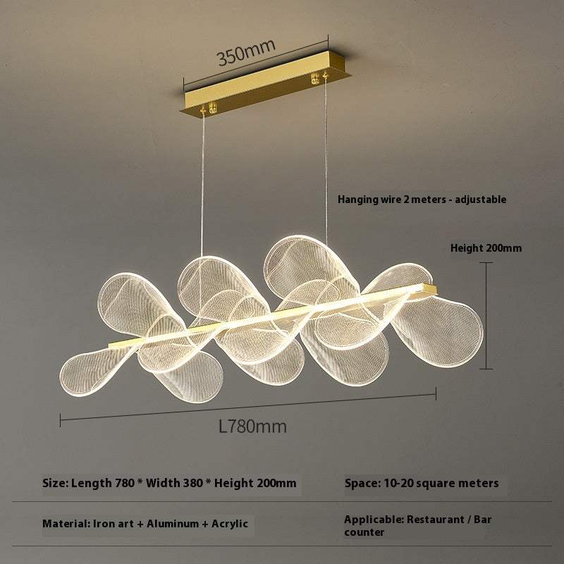 Italian Acrylic Chandelier