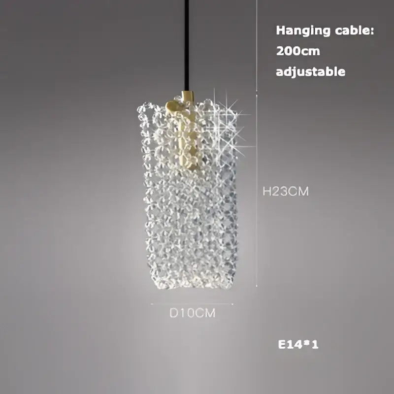 Brass Crystal LED Chandelier Polished Steel