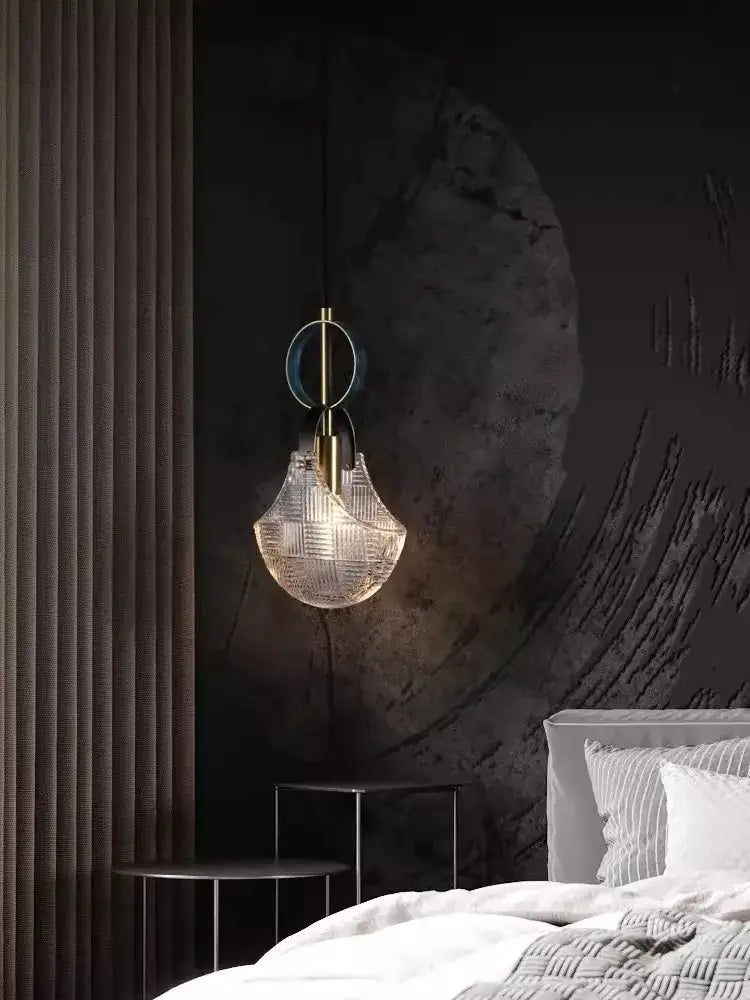 Brass Crystal LED Chandelier Polished Steel