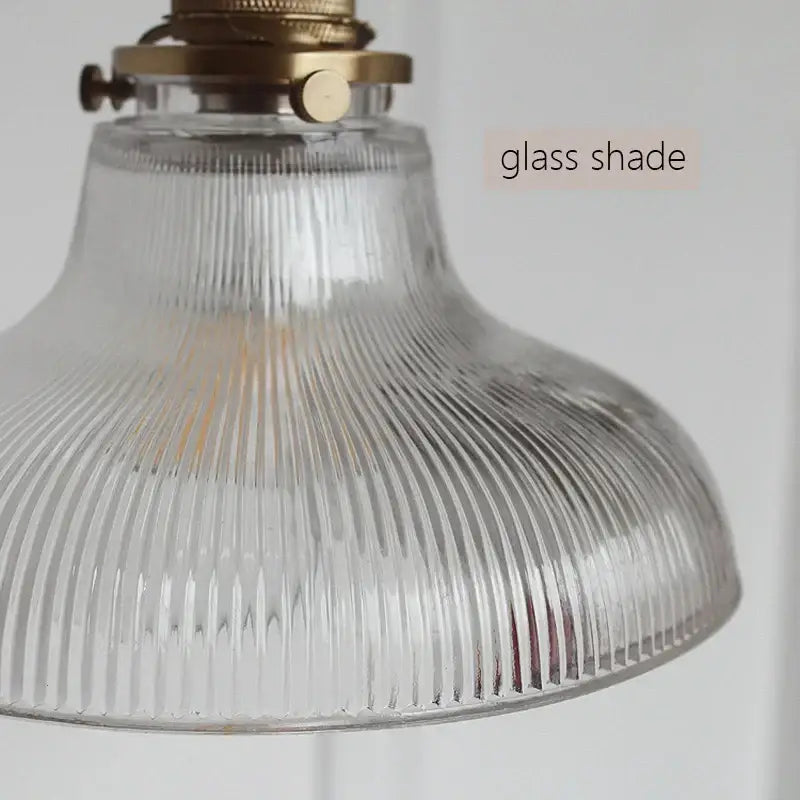 Brass Glass Chandelier Pendant