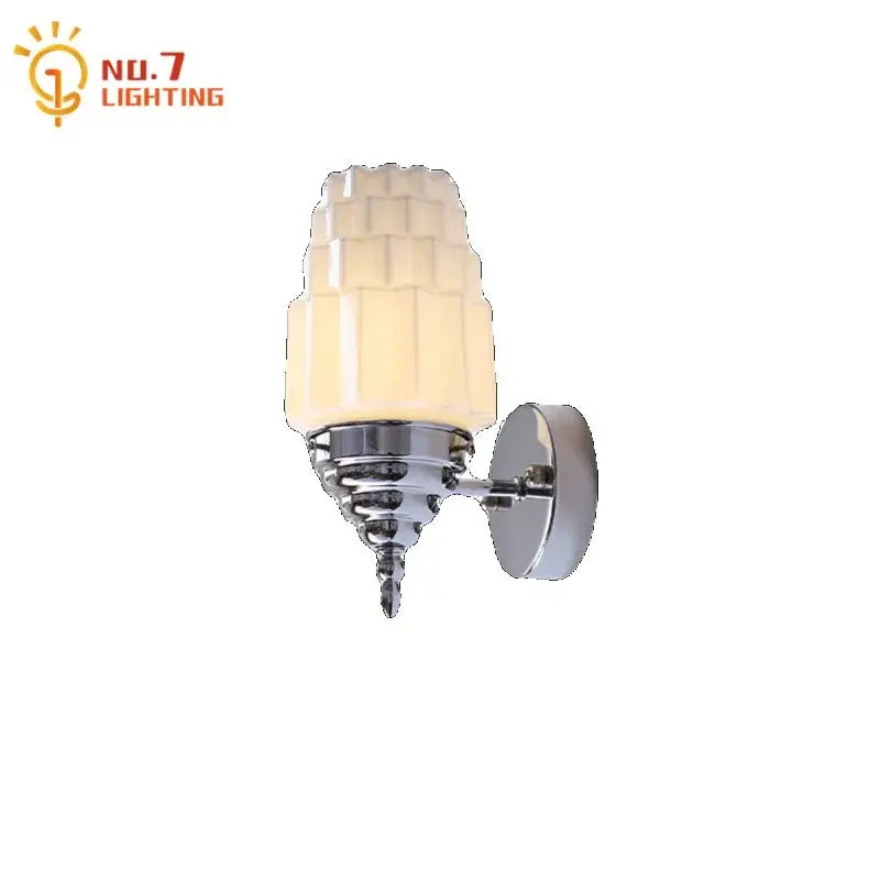 Chrome Gold Glass Wall Lamp