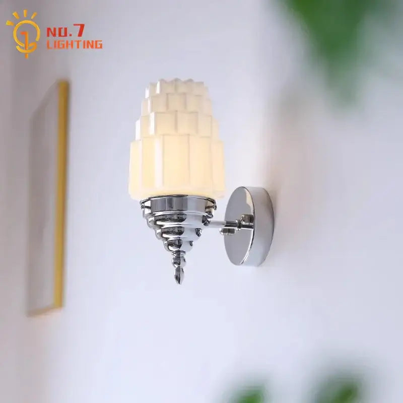 Chrome Gold Glass Wall Lamp