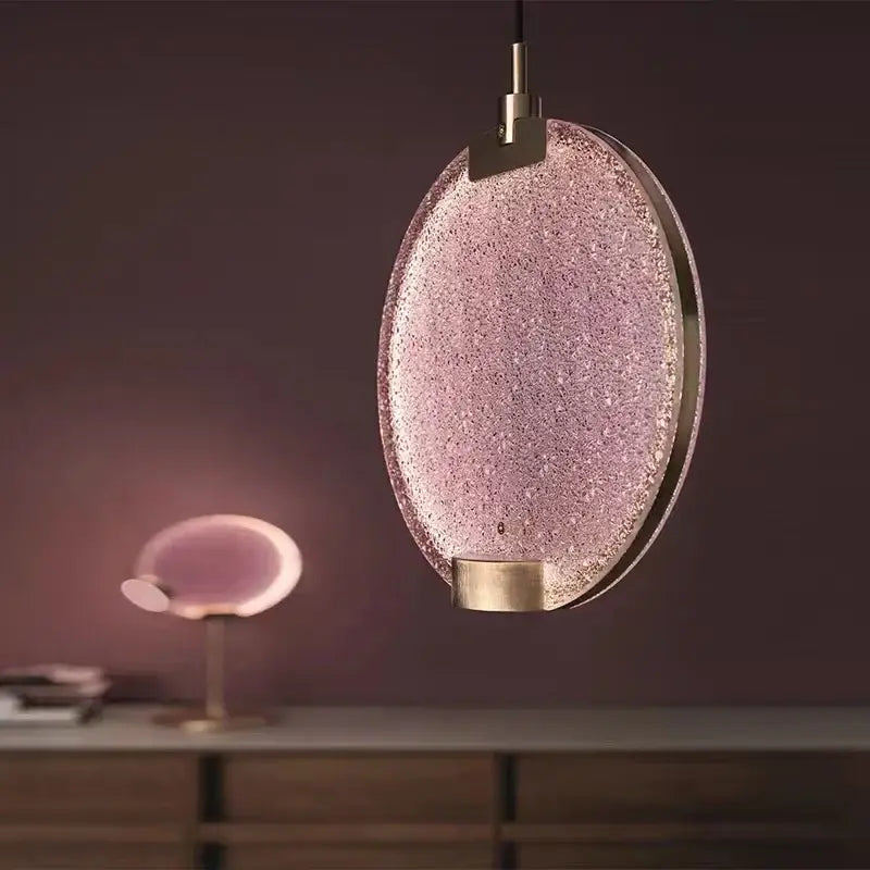 Clear Glass Art-Deco Sphere Pendant