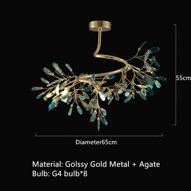 Agate Art Deco Floor Lamp