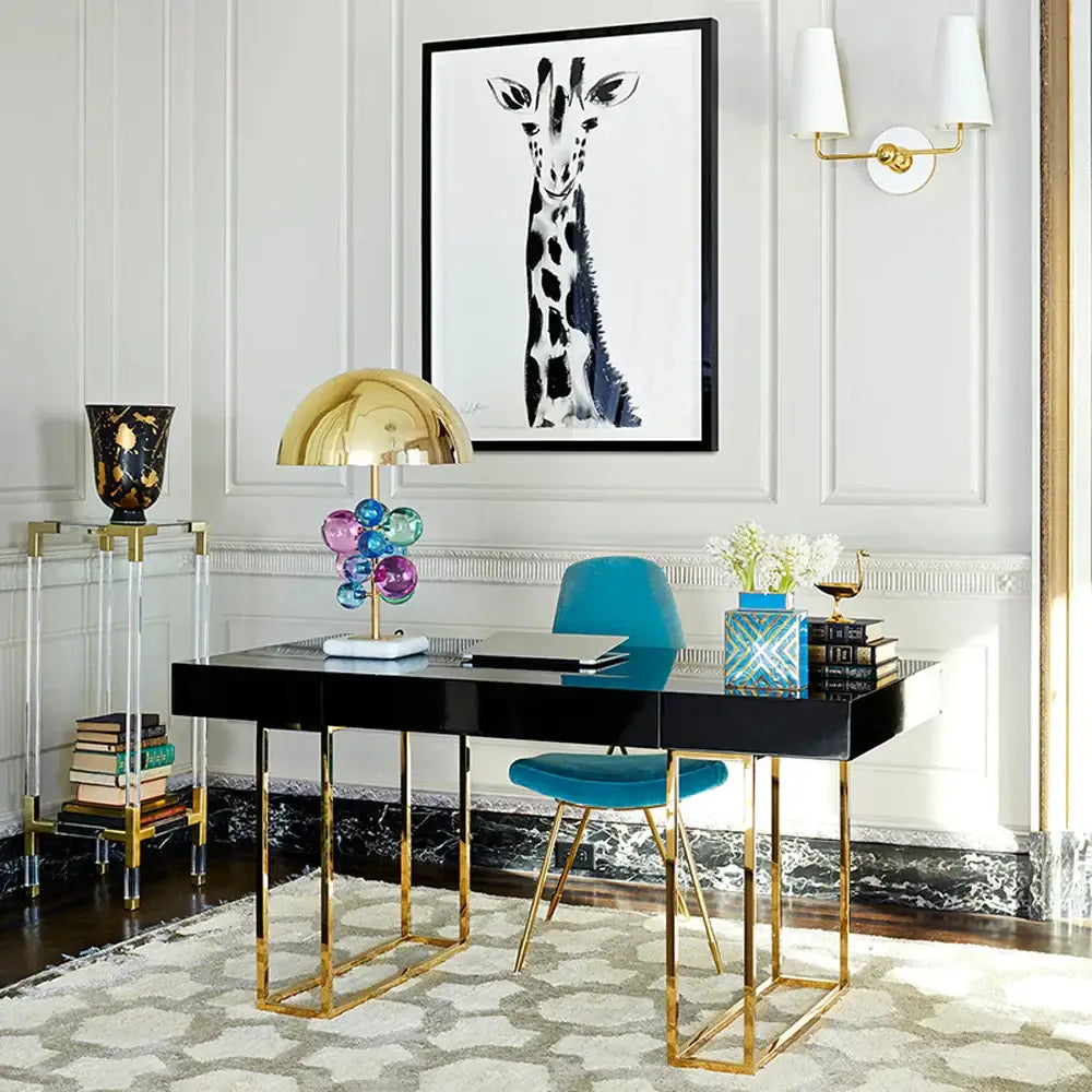Gold Crystal Bubble Desk Lamp