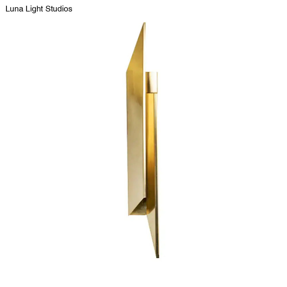 Gold Geometric Wall Sconce