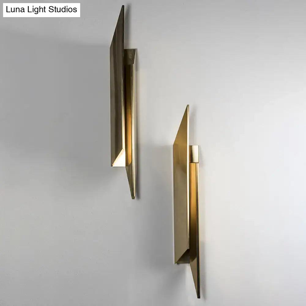 Gold Geometric Wall Sconce