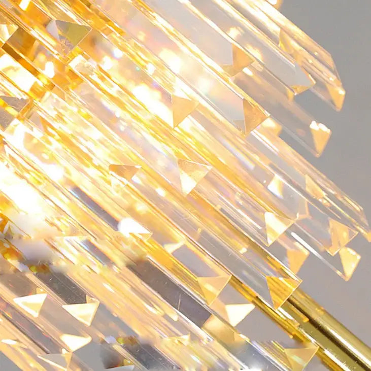 Gold Crystal Marble Floor Lamp